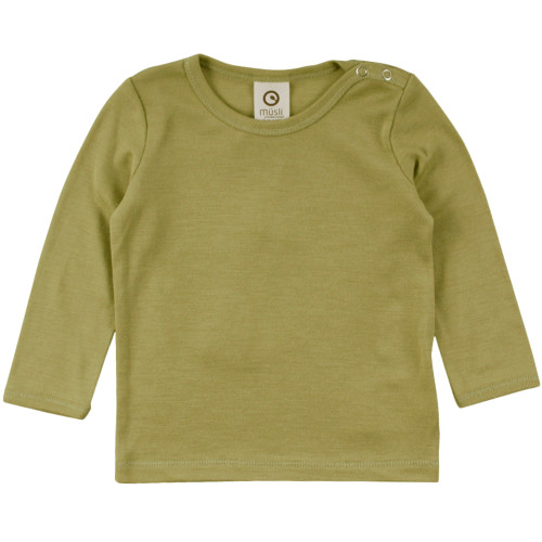 Müsli - Woll Shirt Langarm Moss