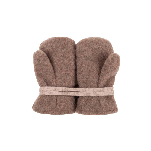 Pure Pure - Organic Baby Fäustel Wollfleece  walnuss