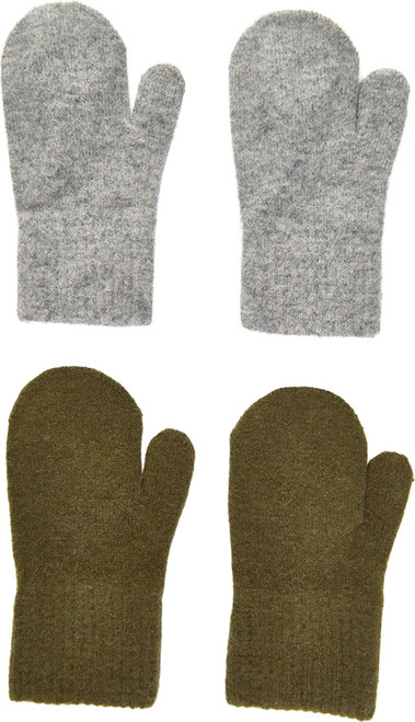 Celavi - Magic Handschuhe Wolle 2-pack Olive