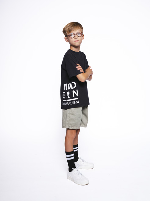Hust&Claire - Anskil T-shirt Schwarz Modern Minimalism