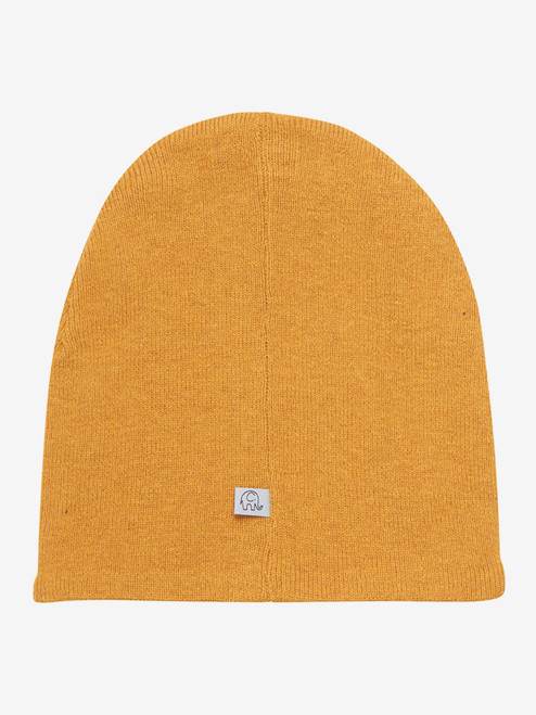 Celavi - Beanie Merinostrick gelb