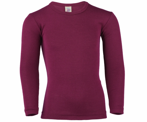 Engel - Wolle-Seide Kinder Shirt Orchidee