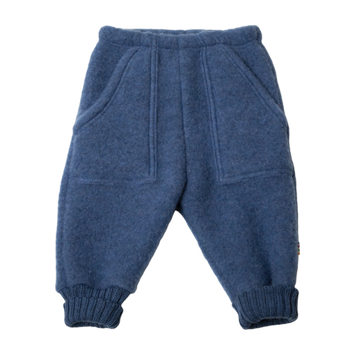 Joha - Baggy pants Wollfleece Blau Melange