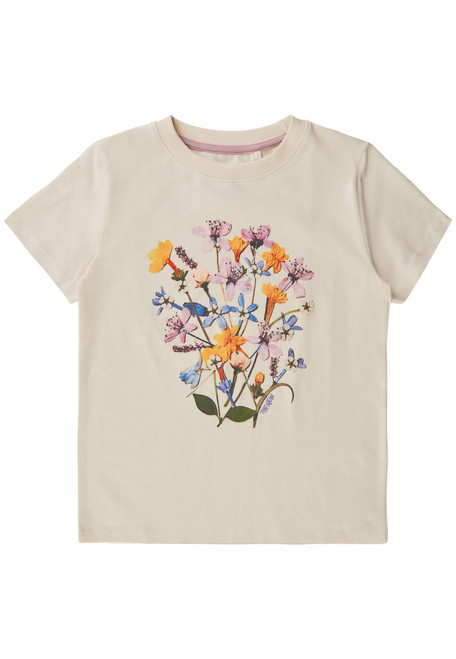 The New - Flower T-Shirt White Swan