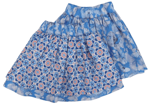 Enfant Terrible - Organic Wenderock Grafik & Schmetterling weite sky blue