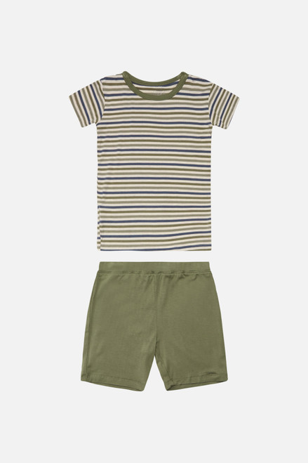 Hust&Claire - Set Bambusviskose T-Shirt & Shorts Turtle Green