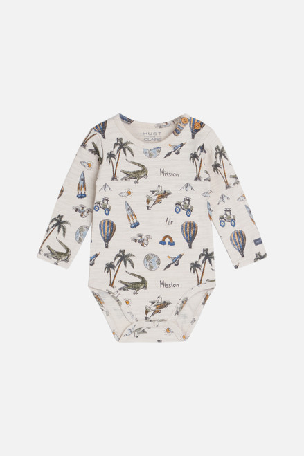 Hust&Claire - Body Slubjersey Billy Sand Stone