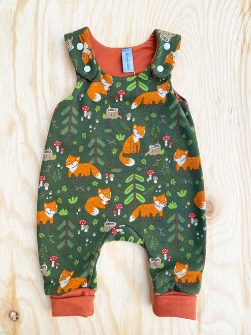 Kiezkinder Mitwachsstrampler Strampler Alpenfleece Fuchs Grün