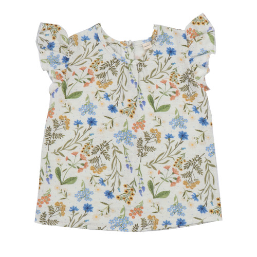 Walkiddy - Wild Flowers Musselinbluse Hanf
