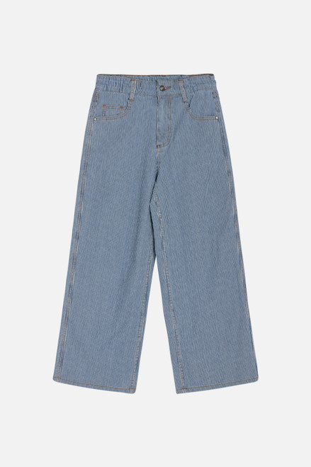 Hust&Claire - Denim Culotte feine Streifen