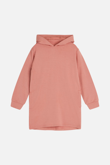 Hust&Claire - Bambusviskose Hoodie Kleid Drue Old Rosie