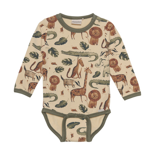 Minymo - Body Langarm Tierwelt Sweat Bambus Boulder