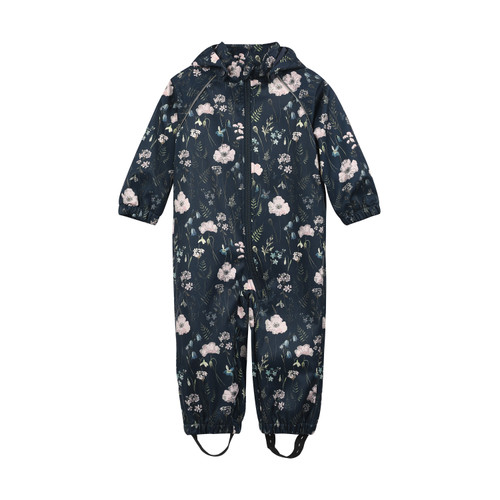 Minymo - Softshell Anzug Blue Nights Blumen
