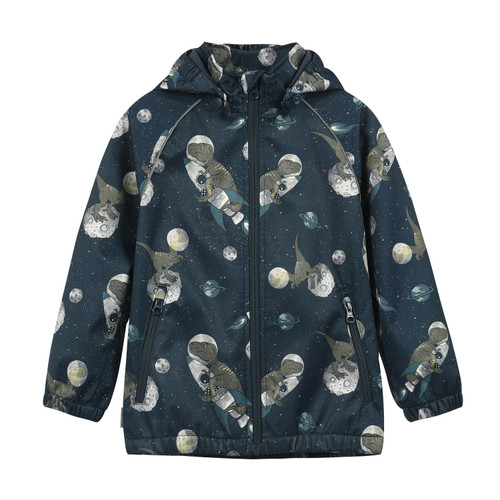 Minymo - Softshell Jacke Blue Nights Dino Astronaut