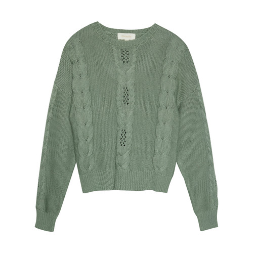 Creamie - Strickpullover Lily Pad grün