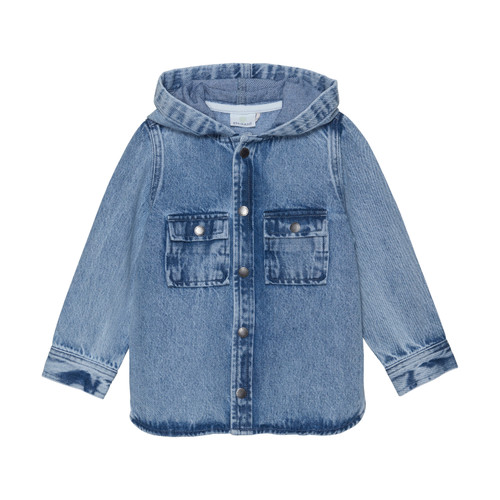Enfant - Cardigan mit Hoodie Denim Jeansjacke