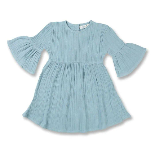 Sense Organics - Kleid Musselin Uma Dusty Blue