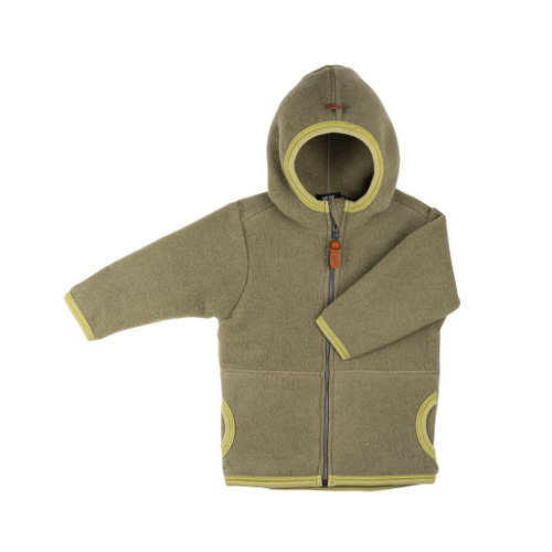 PurePure - Wollfleece Jacke grün