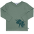 Enfant Terrible - Organic Longsleeve Shirt mit Dinoapplikation Pistachio