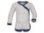 Engel - Wickelbody Wolle-Seide Streifen Natural/Navy Blue