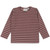 The New - Organic Longsleeve Rippe Streifen Nostalgia Rose