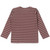 The New - Organic Longsleeve Rippe Streifen Nostalgia Rose