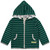 Loud+Proud - Organic Zipper Jacke Ringel Bottle Green