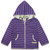Loud+Proud - Organic Zipper Jacke Ringel Violet