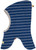 Loud+Proud - Organic Schlupfmütze Ringel Ultramarine Wendemütze