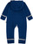 Loud+Proud - Organic Wollfleece Overall mit Zipper Ultramarin