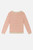 Hust&Claire - Strickpullover Pos Bambusviskose Streifen Natur-rosa