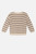 Hust&Claire - Strickpullover Pos Bambusviskose Streifen Natur-beige