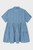 Hust&Claire - Kleid Kafiye Viskose blau gestreift