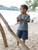 Enfant Terrible - Organic Musselin Shirt Kurzarm Steel Blue