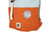 BlaFre - Rucksack Rolltop Orange+Hellblau 3-7y