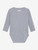 Fixoni - Wickelbody Rippe aus Tencel Hellblau meliert