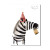 Postkarte "Zebra - auf Dich"