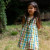 Little Green Radicals - Organic Wendekleid Double Gauze Rainbow Check