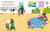 Usborne Stickerbuch „Ein Tag in der Schule“