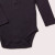 Rippjersery Body Langarm Dunkelblau