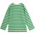 The New - Finn Longsleeve Rippe Streifen grün Natur