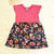 Kiezkinder - Tunika Kleid Musselin Blume marine
