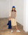 Matona - Organic Beanie Wollstrick Royal Blue