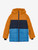 Color Kids - Winterjacke Colorblock Quilt Marmalade