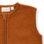 Sense Organics - Organic Weste Wollwalk mit Zipper Braun