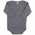 Lilano - Organic Langarmbody Wolle/Seide grau