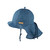 Leinenmütze Nackenschut 311 blau