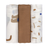 Lässig - Organic Swaddle Musselindecke L 80x80 Little Mateys royal blue 3er Pack