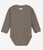 Enfant - Wickelbody Langarm Rippe Tencel Coffee Quartz Melange