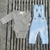 Wedoble - Organic Trägerhose Strick Merinowolle Azul Mouline